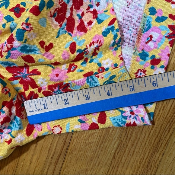 J Crew Shorts Womens Sz 2 Floral Cotton Red Green Yellow Pink Multicolor (e5 - Picture 10 of 10